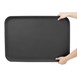 Plateau rectangulaire antidérapant en fibre de verre Olympia Kristallon noir 455x655mm