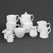Sucriers avec couvercle Pier Olympia Whiteware 250ml (lot de 6)