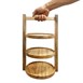 Support 3 niveaux en bois de manguier Olympia pour assiettes de 200mm