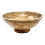 Bol à pied en bois de manguier Olympia 280 mm