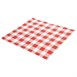 Papier ingraissable vichy rouge Fiesta Compostable 250x250mm (lot de 200)