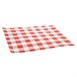 Papier ingraissable vichy rouge Fiesta Compostable 250x250mm (lot de 200)