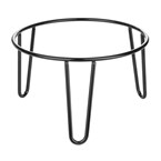 Rehausseur rond en métal antidérapant Olympia noir 210x125mm