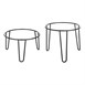 Rehausseur rond en métal antidérapant Olympia noir 210x125mm