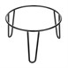Rehausseur rond en métal antidérapant Olympia noir 210x125mm
