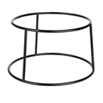 Rehausseur rond en métal antidérapant Olympia noir 230x260x150mm