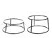 Rehausseur rond en métal antidérapant Olympia noir 230x260x150mm