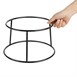 Rehausseur rond en métal antidérapant Olympia noir 230x260x150mm