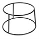 Rehausseur rond en métal antidérapant Olympia noir 230x260x150mm