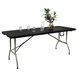 Table pliante rectangulaire Bolero noire 1,8 m 