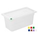 Bacs PP Hygiplas Click GN 1/3 avec couvercles et 7 clips de couleur 150mm 5,3L (lot de 4)
