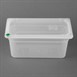 Bacs PP Hygiplas Click GN 1/3 avec couvercles et 7 clips de couleur 150mm 5,3L (lot de 4)