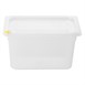 Bacs PP Hygiplas Click GN 1/4 avec couvercles et 7 clips de couleur 150mm 3,7L (lot de 4)