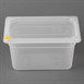 Bacs PP Hygiplas Click GN 1/4 avec couvercles et 7 clips de couleur 150mm 3,7L (lot de 4)