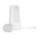Brosse ronde et support WC Jantex blanc