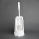 Brosse ronde et support WC Jantex blanc