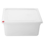 Bacs PP Hygiplas Click GN 2/3 avec couvercles et 7 clips de couleur 150mm 12L (lot de 4)