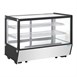 Vitrine de comptoir positive Polar Série G carrée noire 160L