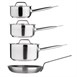 Ensemble 4 pièces casseroles avec couvercles et poêle Nisbets Essentials Cook Like A Pro