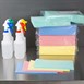 Chiffons non tissés Jantex verts (lot de 50)