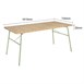 Table d'extérieur en polywood Bolero Melbourne 1610x800x734mm