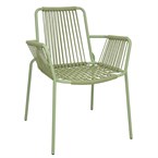 Fauteuils design corde Bolero Melbourne vert clair (lot de 4)