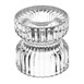 Photophores/bougeoirs en verre nervuré Olympia 52x52mm (lot de 6)
