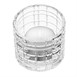 Photophores en verre pour bougie chauffe-plat Olympia Geo 64x57mm (lot de 6)