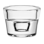 Photophores en verre classiques pour bougie chauffe-plat Olympia 60x45mm (lot de 6)