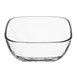 Bols carrés bas en verre Olympia (lot de 6)