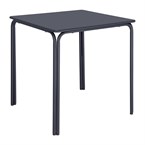 Table carrée en acier Bolero Adeline 700mm bleu ardoise