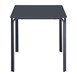Table carrée en acier Bolero Adeline 700mm bleu ardoise