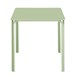 Table carrée en acier Bolero Adeline 700mm vert clair