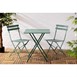 Chaises de terrasse pliantes en acier Bolero Perth vertes (lot de 2)