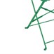 Chaises de terrasse pliantes en acier Bolero Perth vertes (Lot de 2)