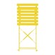 Chaises de terrasse pliantes en acier Bolero Perth jaunes (Lot de 2)