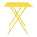 Table carrée de terrasse Bolero Perth jaune 600mm