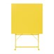 Table carrée de terrasse Bolero Perth jaune 600mm