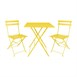 Table carrée de terrasse Bolero Perth jaune 600mm