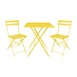 Table carrée de terrasse Bolero Perth jaune 600mm