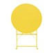 Table ronde de terrasse Bolero Perth jaune 600mm