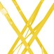 Table ronde de terrasse Bolero Perth jaune 600mm