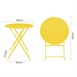Table ronde de terrasse Bolero Perth jaune 600mm