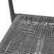 Tabourets de bar d'extérieur en rotin PE tressé Bolero Eden anthracite (lot de 2)