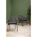Fauteuils d'extérieur en rotin PE tressé Bolero Bay anthracite (lot de 2)