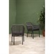 Fauteuils d'extérieur en rotin PE tressé Bolero Bay anthracite (lot de 2)