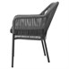 Fauteuils d'extérieur en rotin PE tressé Bolero Bay anthracite (lot de 2)