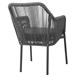 Fauteuils d'extérieur en rotin PE tressé Bolero Bay anthracite (lot de 2)