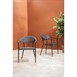 Fauteuils d'extérieur Bolero Santiago noirs (lot de 4)