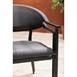 Fauteuils d'extérieur Bolero Santiago noirs (lot de 4)